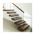 wood floating staircase  Wooden stepping box designs office indoor